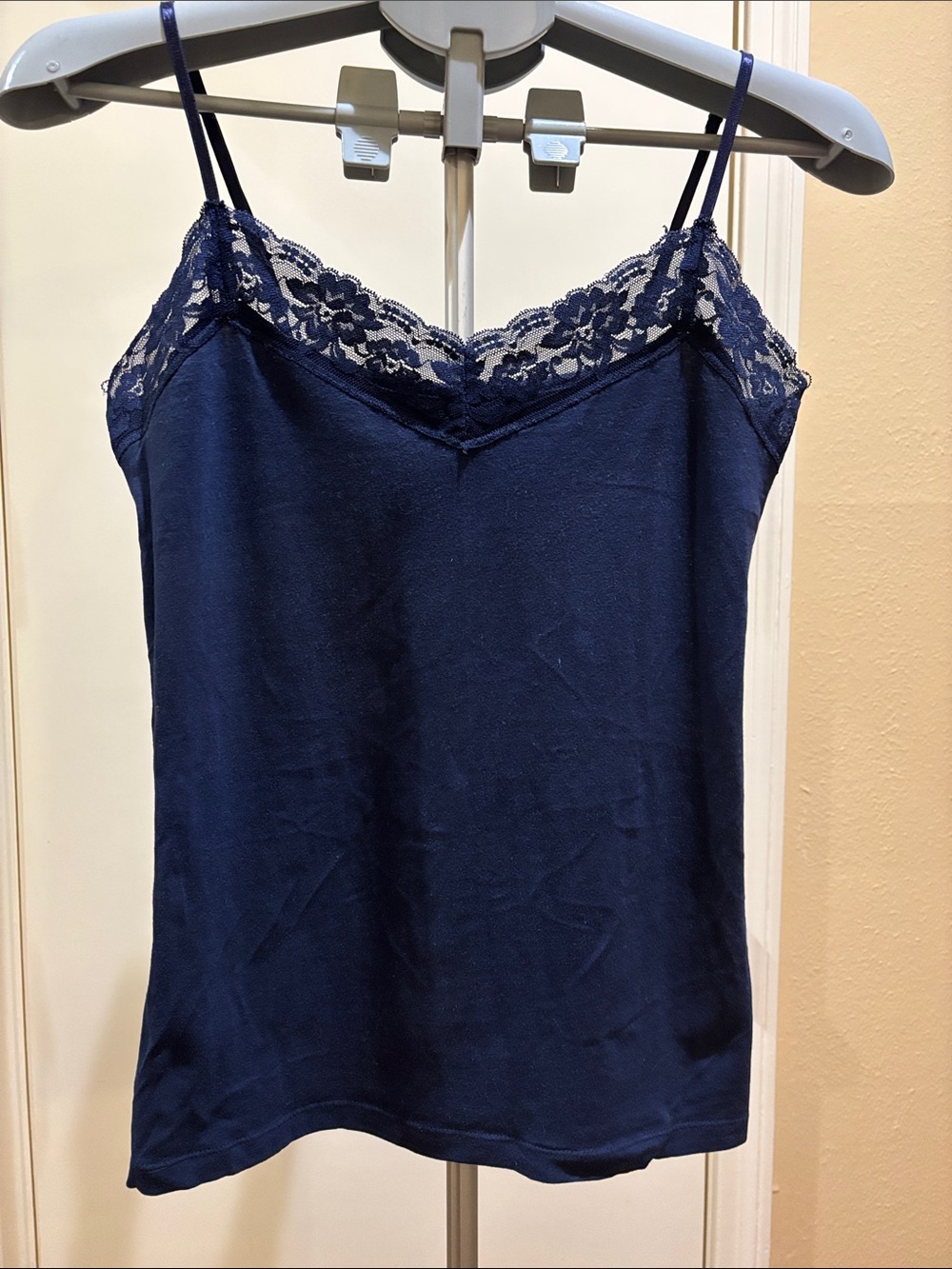 Old Navy Navy Lace-Trim Spaghetti Strap Camisole
